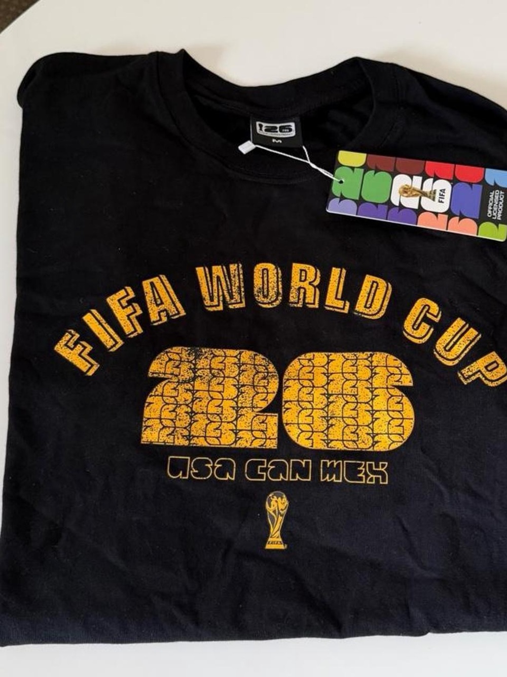 FIFA World Cup 2026 Black Men's Jersey Tee - Event Graphic